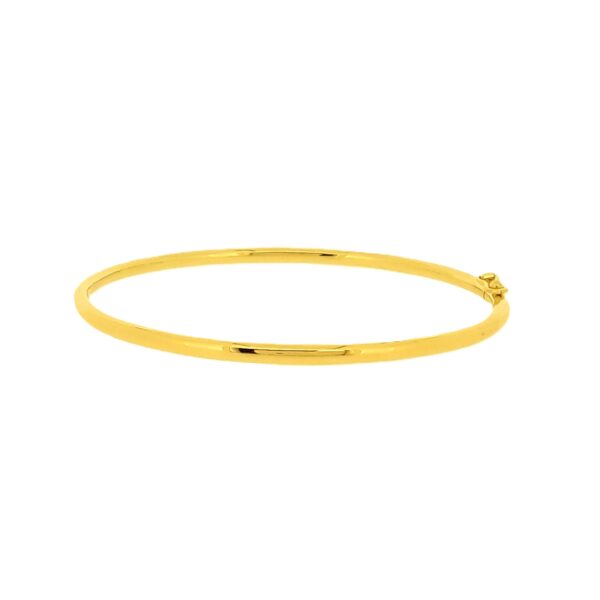 Bracelet jonc ouvant - section ronde - Or Jaune