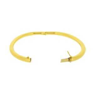 Jonc ovale creux jaune section ronde 4 mm