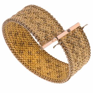 Bracelet polonais réversible fleur vague