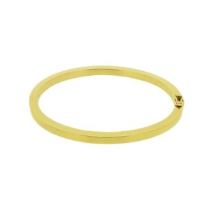 Jonc carré creux ou fort d'or 4 mm