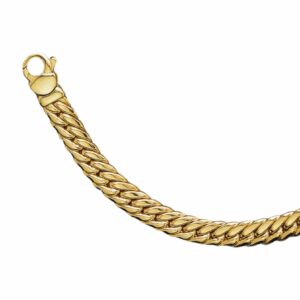 Collier ou bracelet maille gourmette anglaise