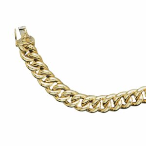 Collier ou bracelet maille gourmette ordinaire fil rond