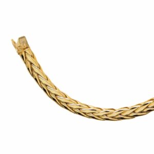 Collier ou bracelet maille palmier estampée