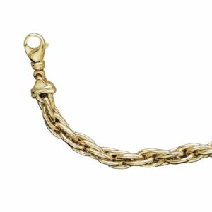 Collier ou bracelet maille forçat triple (anglaise allongée)