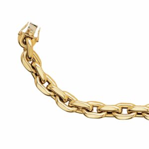 Collier ou bracelet maille forçat simple rond
