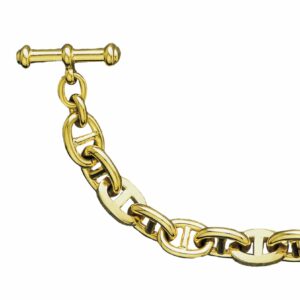 Collier ou bracelet maille marine fil rond et carré