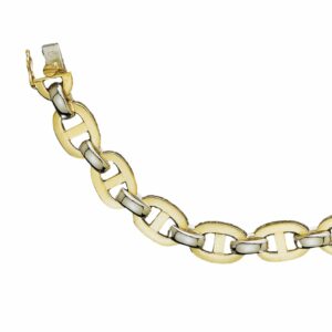 Collier ou bracelet maille marine fil carré avec intercalaire