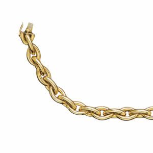 Collier ou bracelet maille ogive fil rond