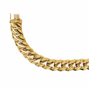 Collier ou bracelet maille gourmette fil triangle