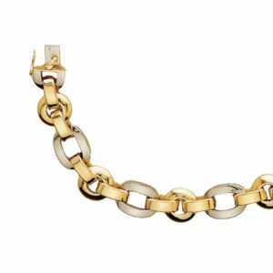 Collier ou bracelet maille ovale et ronde