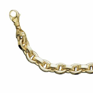 Collier ou bracelet maille forçat fil plat