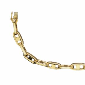 Collier ou bracelet maille forçat marine carré