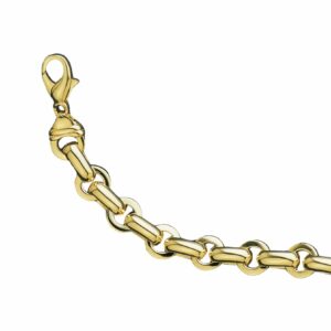 Collier ou bracelet maille feston plat