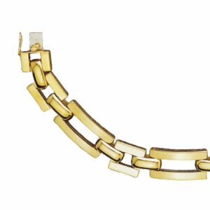 Collier ou bracelet maille rectangle et carrée