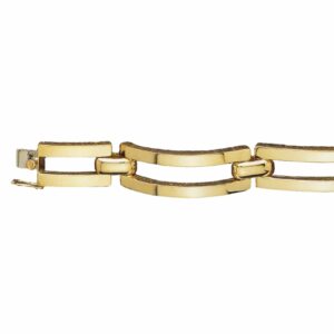 Bracelet maille rectangle allongée