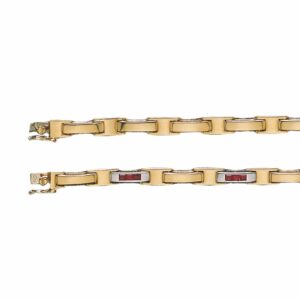 Collier ou bracelet maille H