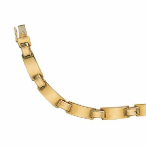 Collier ou bracelet maille plaquette allongée