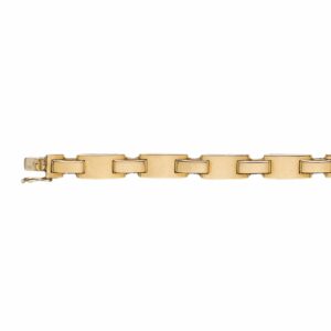 Bracelet maille plaquette
