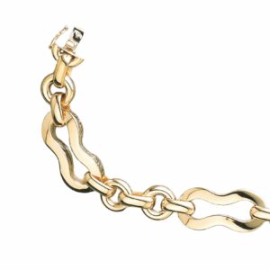 Collier ou bracelet maille ronde + grand huit