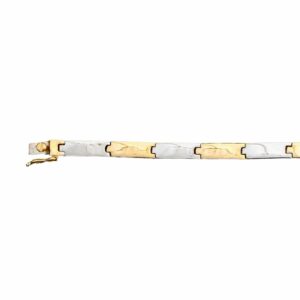 Bracelet maille plaquette articulée