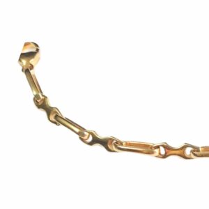 Collier ou bracelet maille trombone et motif huit