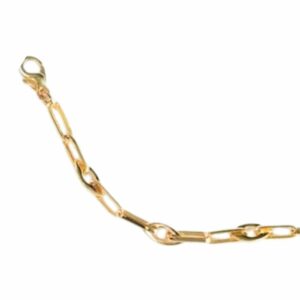 Collier ou bracelet maille trombone et ogive ajourée