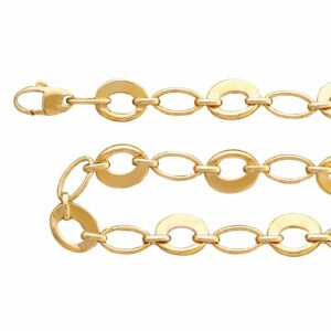 Collier ou bracelet grande maille ovalisée