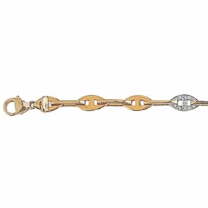 Collier ou bracelet maille trombone et ogive barrette 1 sur 2