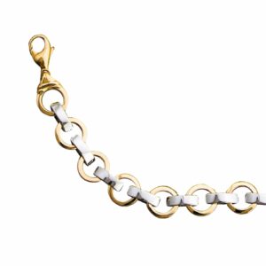 Collier ou bracelet maille ronde et ogive