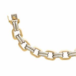 Collier ou bracelet maille carrée double maillée