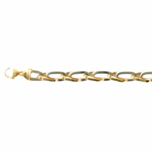 Bracelet maille trombone fantaisie fil carré