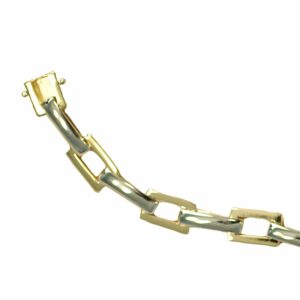Bracelet maille rectangle avec collet