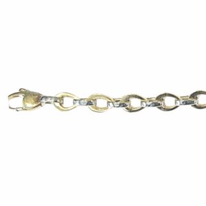 Collier ou bracelet maille poire massive