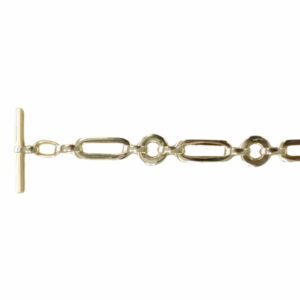 Collier ou bracelet maille ronde et ovale fil carré