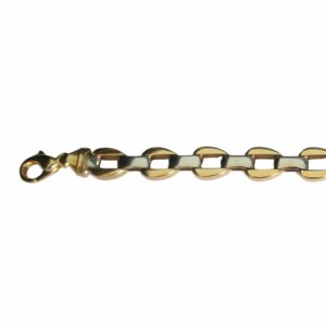 Bracelet maille massive lotus