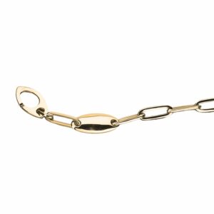 Collier ou bracelet maille trombone et amande