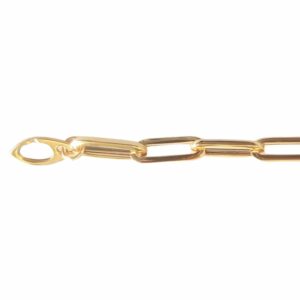 Collier ou bracelet maille trombone fil carré