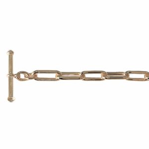 Collier ou bracelet maille trombone fil rond