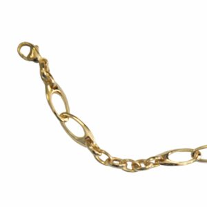 Collier ou bracelet maille double menotte