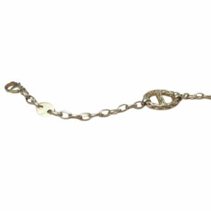 Bracelet maille forçat lâche et motif palmier