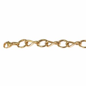 Collier ou bracelet grande maille ronde et infini