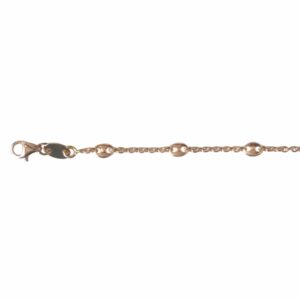 Collier ou bracelet chaînette et petits grains de café