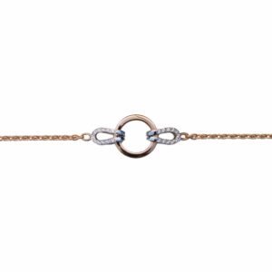 Collier ou bracelet chaînette et motif rond