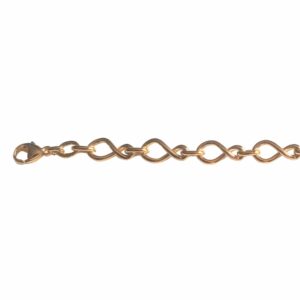 Collier ou bracelet grande maille infini avec collet