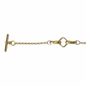 Collier ou bracelet chaînette et motif losange