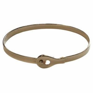 Bracelet jonc fil ruban motif poire