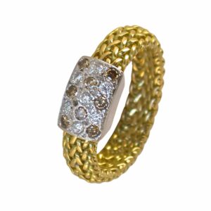 Bague polonaise motif coulissant