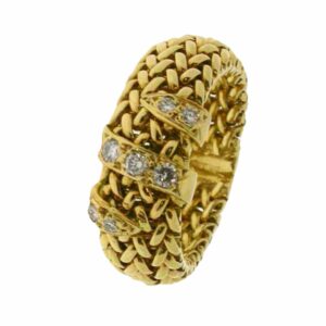 Bague polonaise motif serpentin
