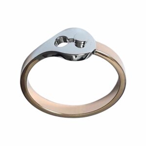 Bague ruban serrure ronde