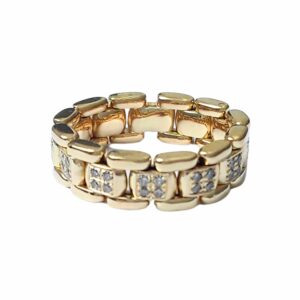 Bague grains de riz DTS or jaune